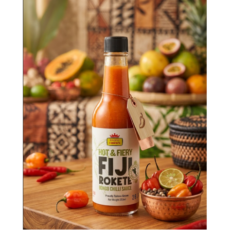 Hot & Fiery Fiji Rokete Bongo Chilli Sauce 250ml