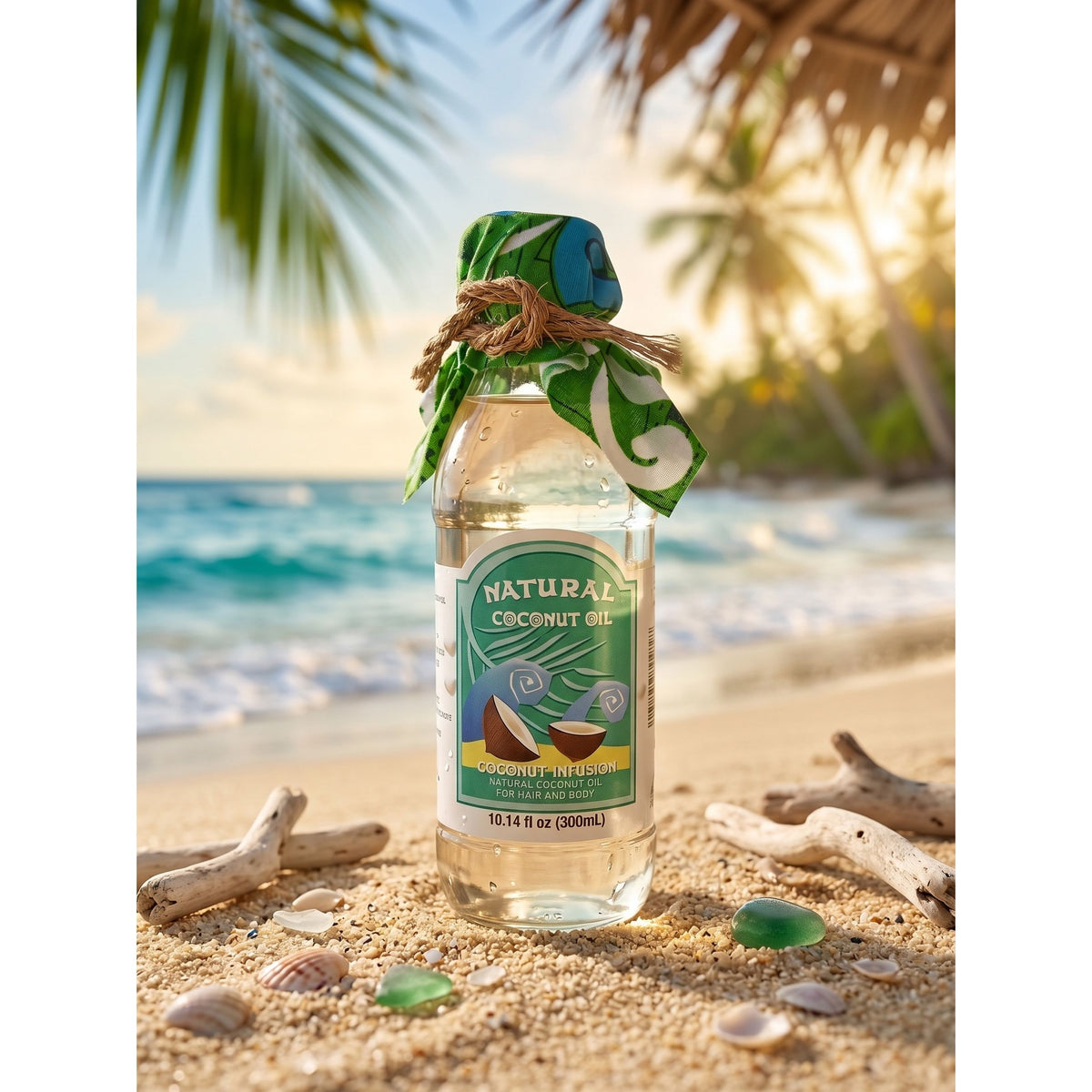 Naturally Fiji Infused Coconut Oil 300ml