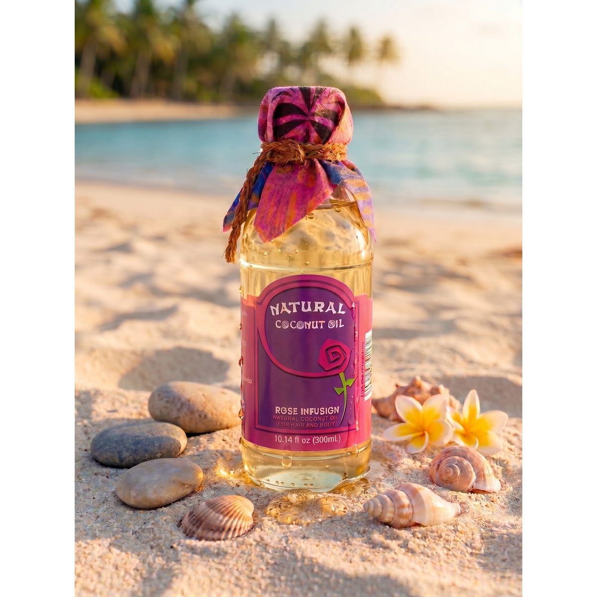 Naturally Fiji Infused Coconut Oil 300ml