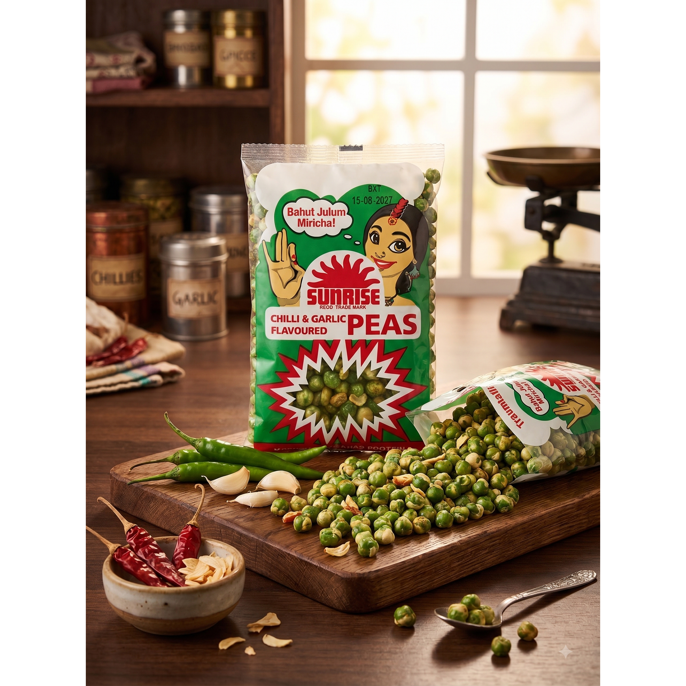 Sunrise Peas Chilli & Garlic 100g