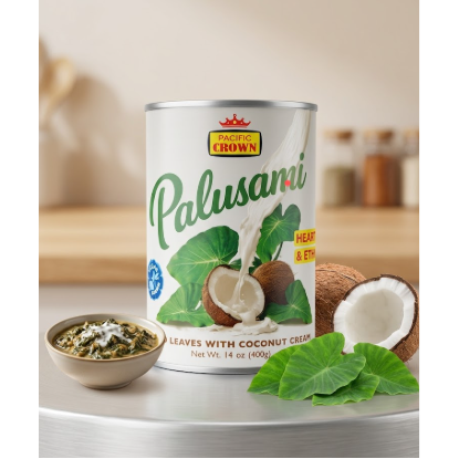 Pacific Crown Palusami: Taro leaves with Coconut Cream 400g